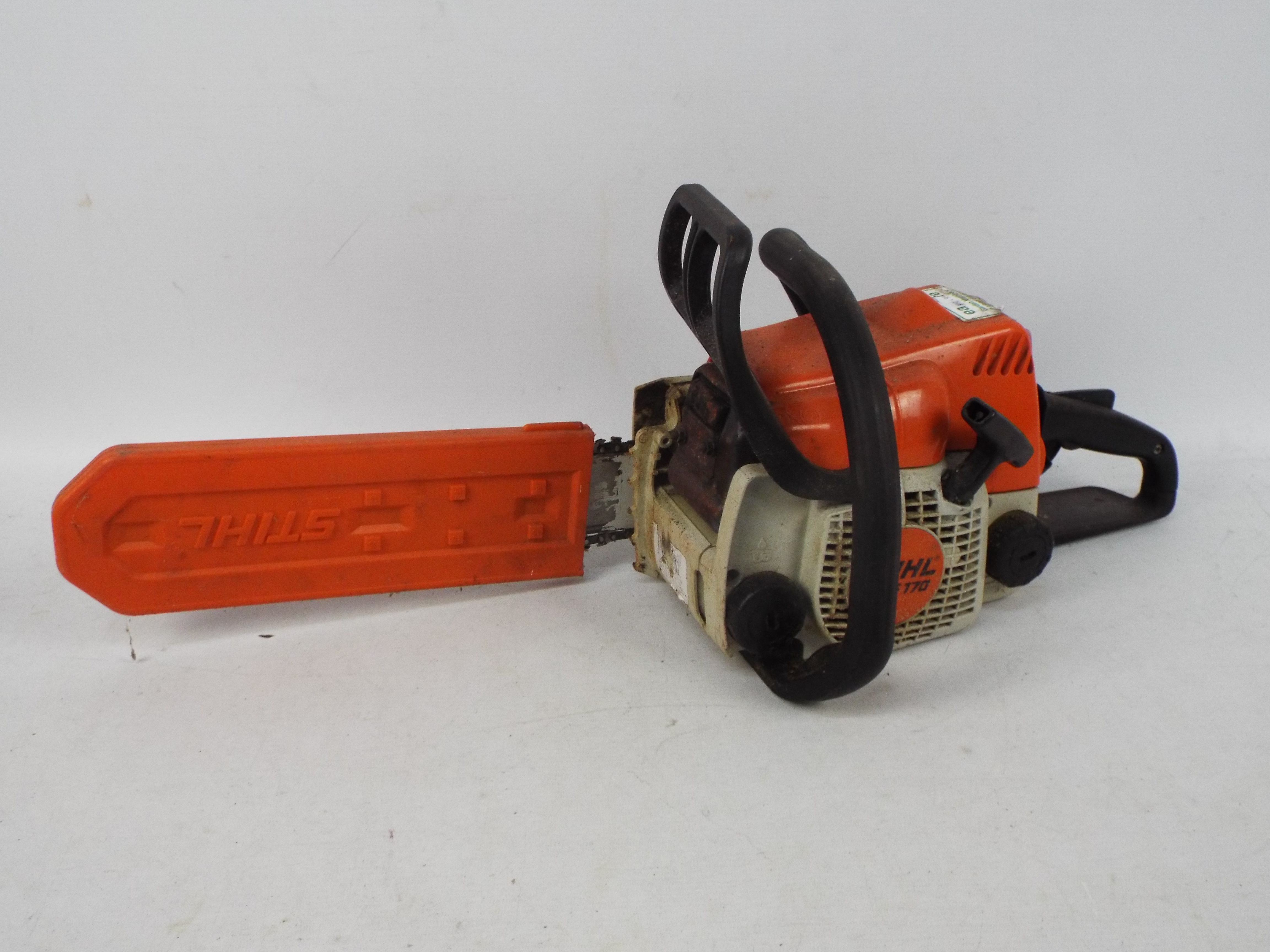 A Stihl chainsaw, model MS170.