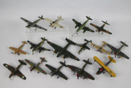 Airfix - A collection of 15 x pre built aircraft kit models in various scales including Royal