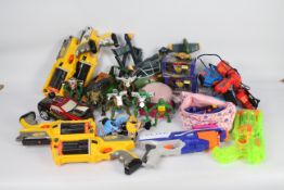Nerf - Playmates - TMNT - Corgi - A collection of toys including a set of 2004 Teenage Mutant Ninja