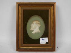 A Wedgwood Jasperware portrait medallion