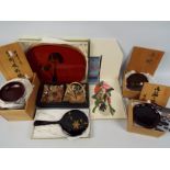 A collection of boxed items to include table wares and similar.