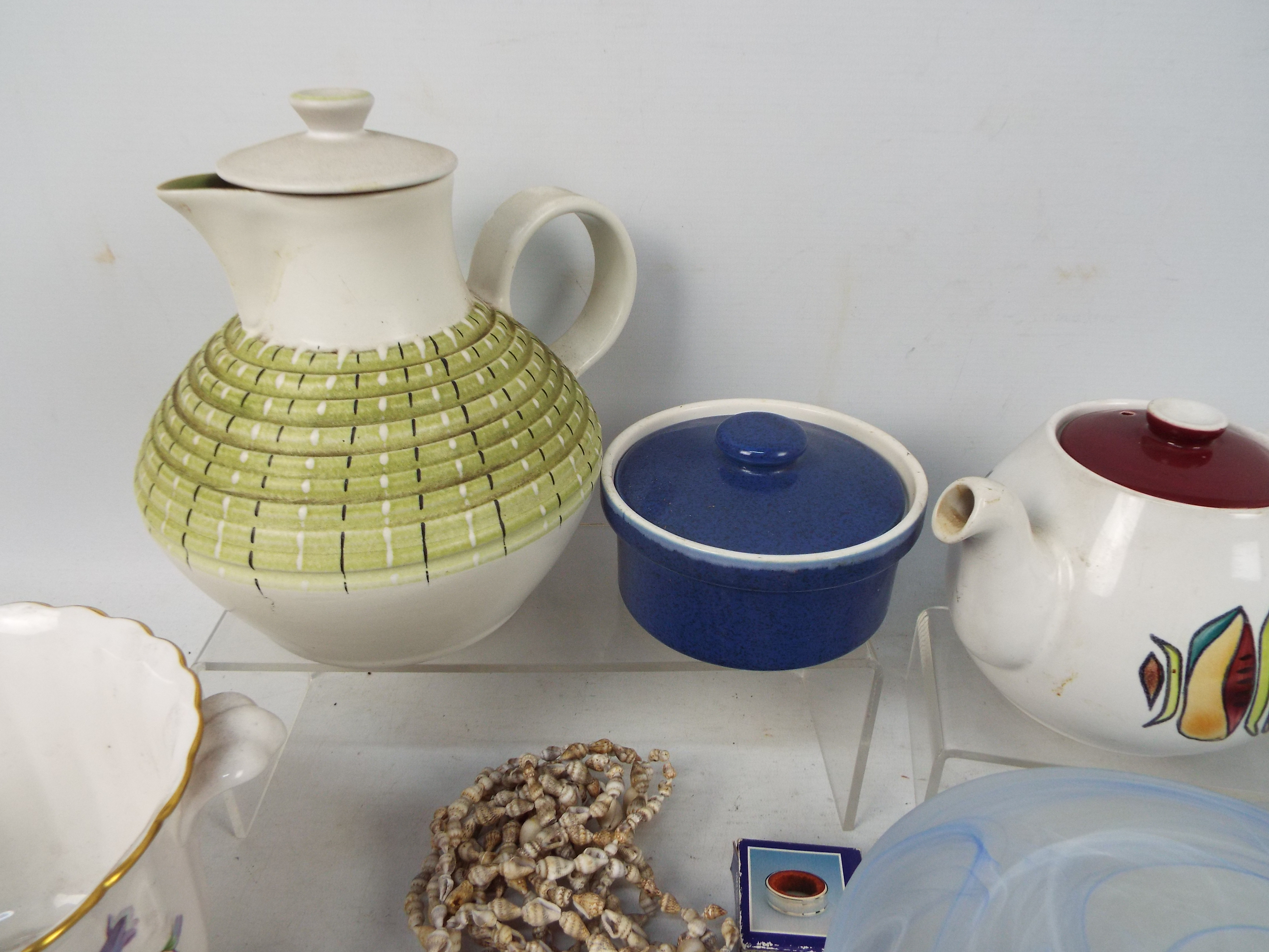 Mixed ceramics and glassware to include a Denby Burlington (green colourway) coffee pot, - Image 3 of 5