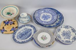 A collection of ceramics to include Minton, Spode, Masons and similar.