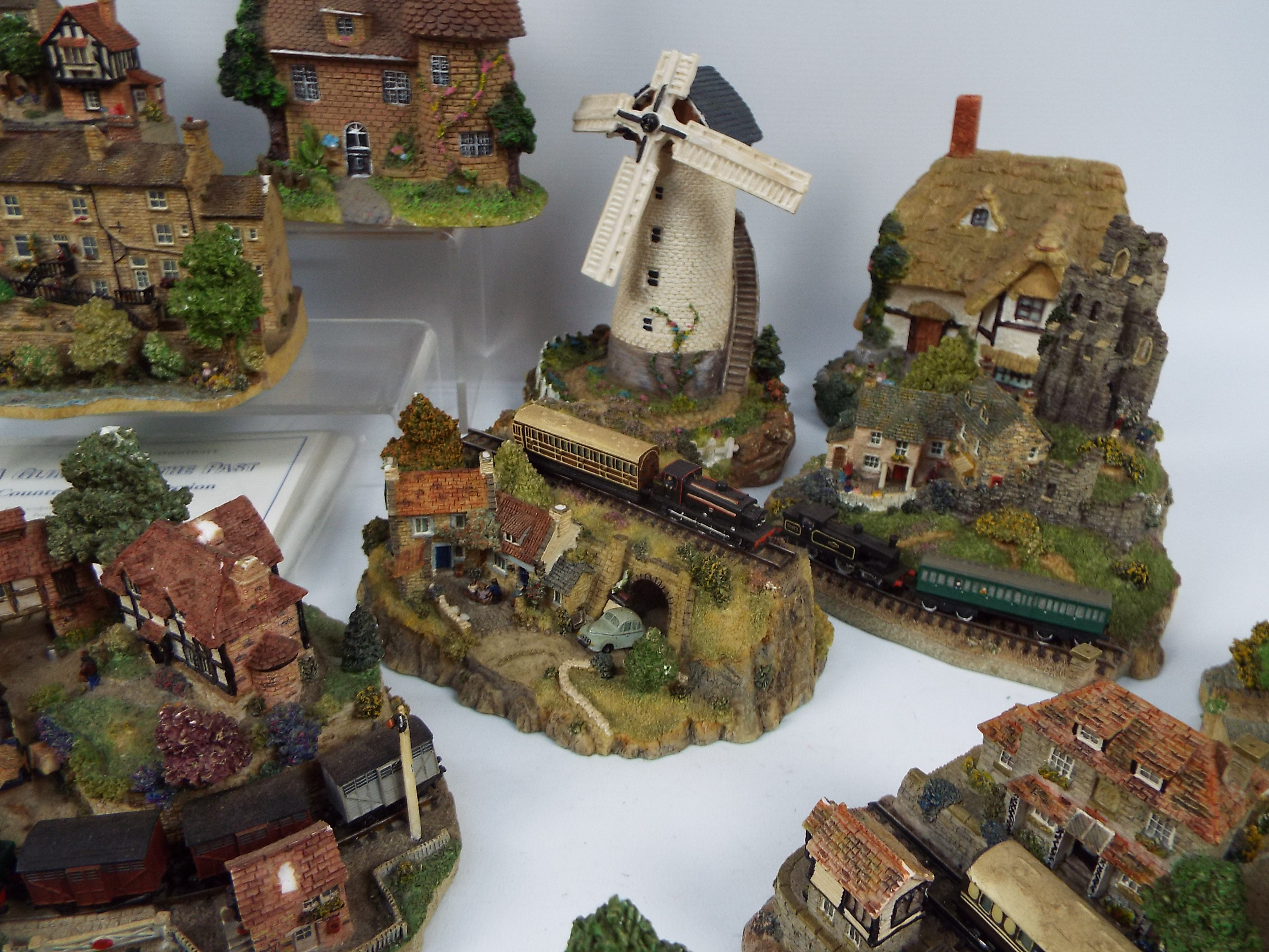 A collection of Danbury Mint and similar cottage models to include Last Of The Summer Wine examples. - Image 5 of 13