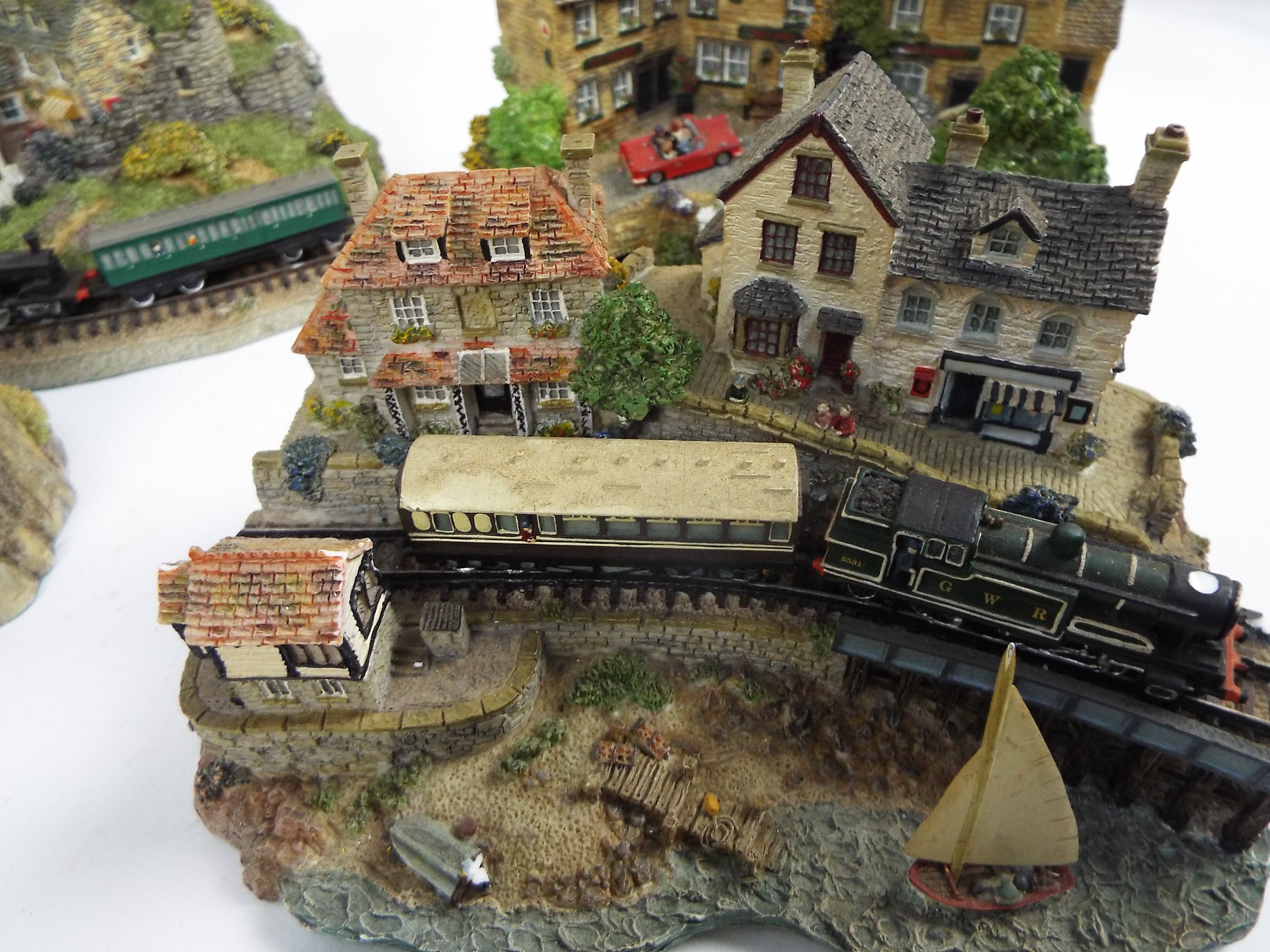 A collection of Danbury Mint and similar cottage models to include Last Of The Summer Wine examples. - Image 9 of 13
