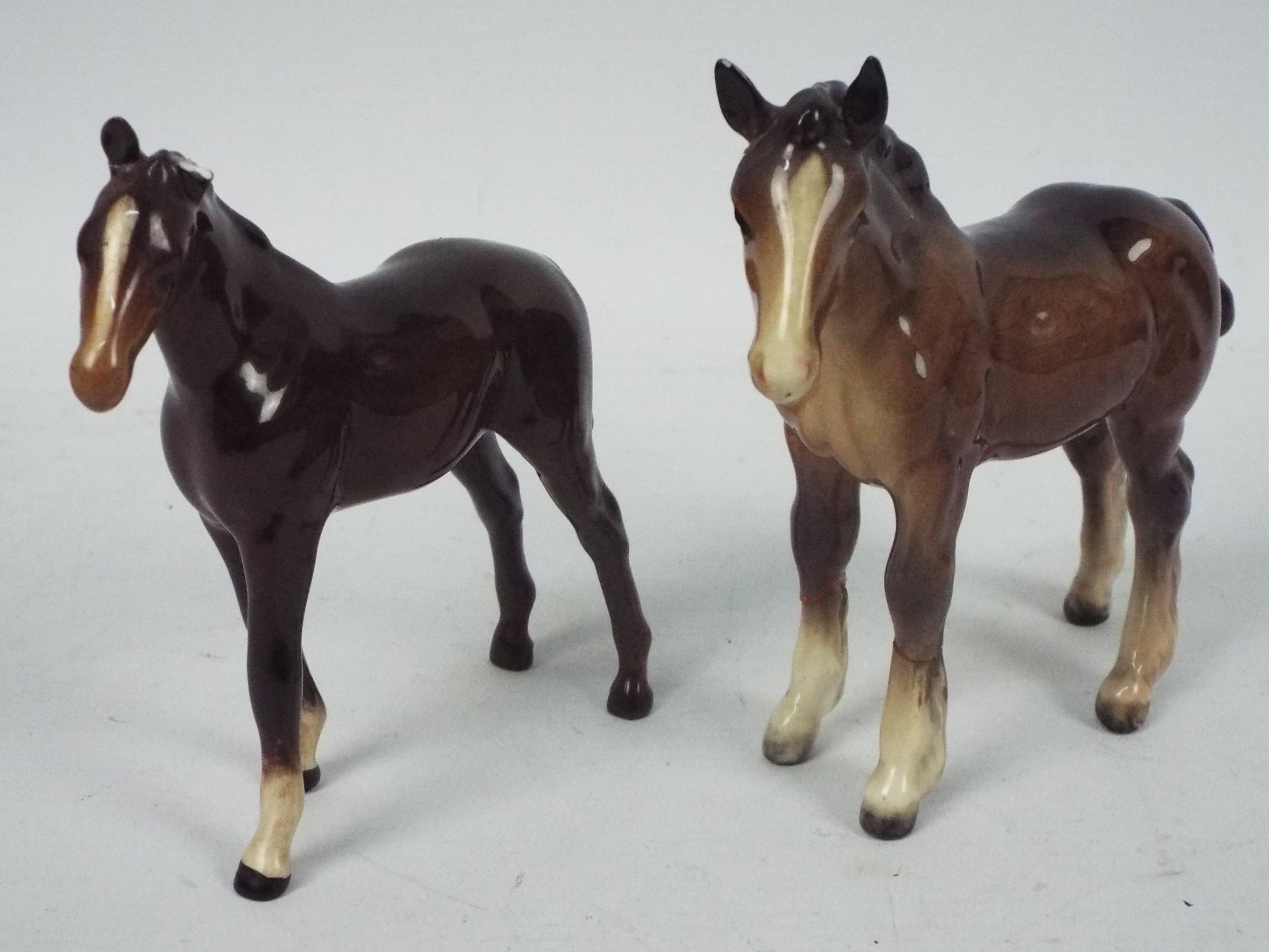 Beswick and similar horse figures, large - Image 4 of 5