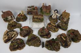 A collection of Danbury Mint and similar cottage models to include Last Of The Summer Wine examples.