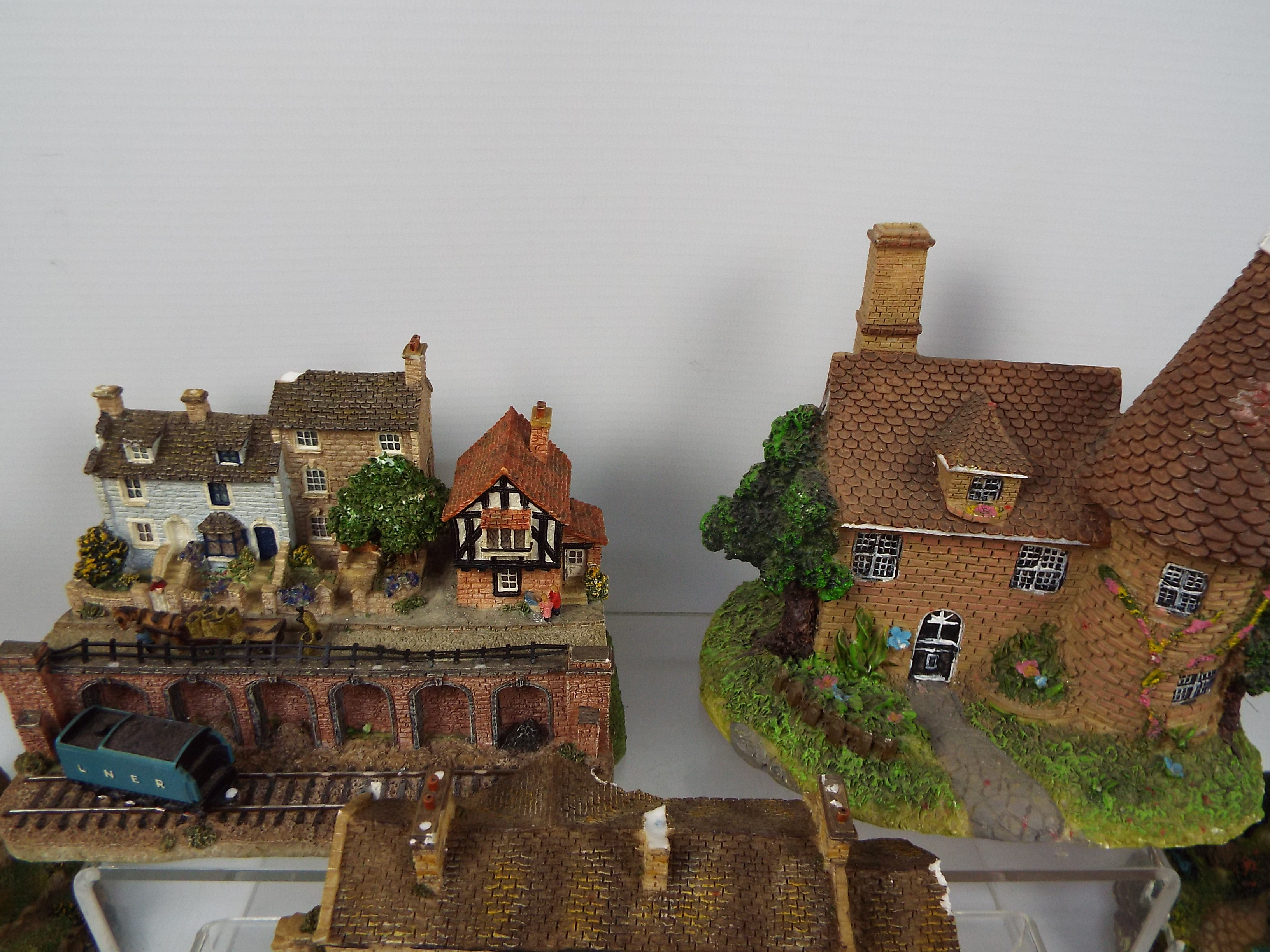 A collection of Danbury Mint and similar cottage models to include Last Of The Summer Wine examples. - Image 4 of 13