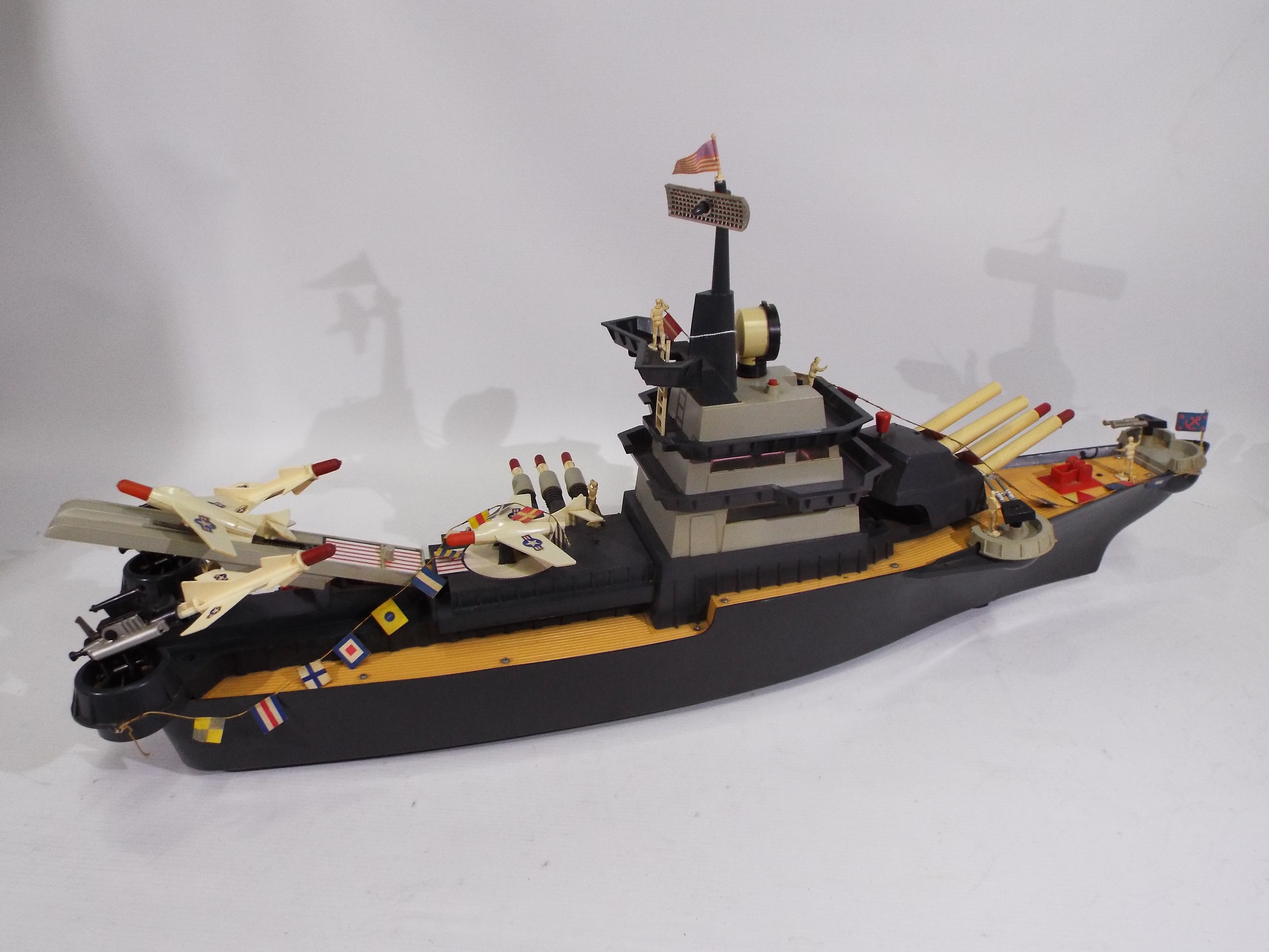 Topper Toys - An unboxed battery operated 'USS Battlewagon' from Topper Toys. - Image 4 of 4