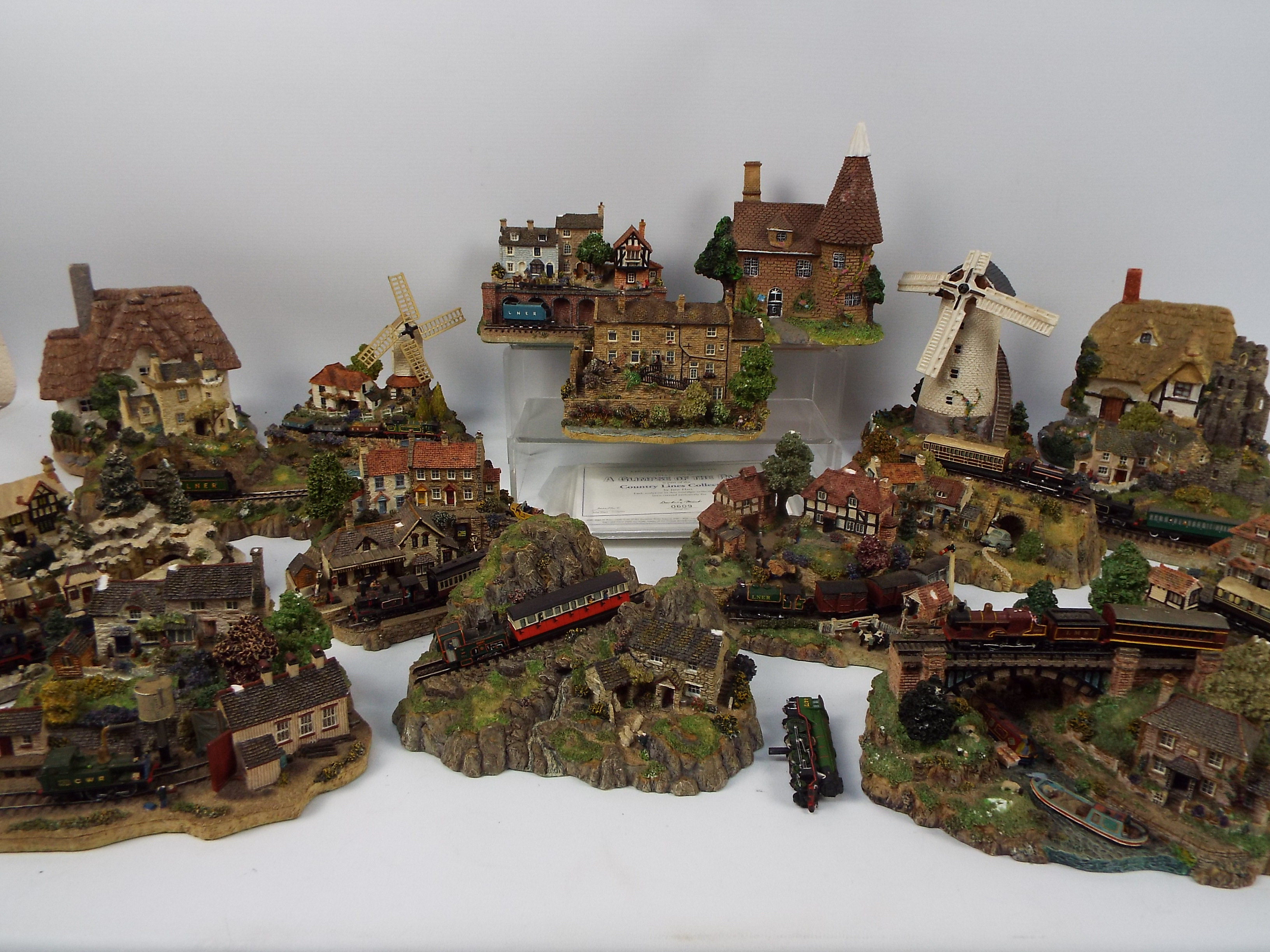 A collection of Danbury Mint and similar cottage models to include Last Of The Summer Wine examples. - Image 2 of 13