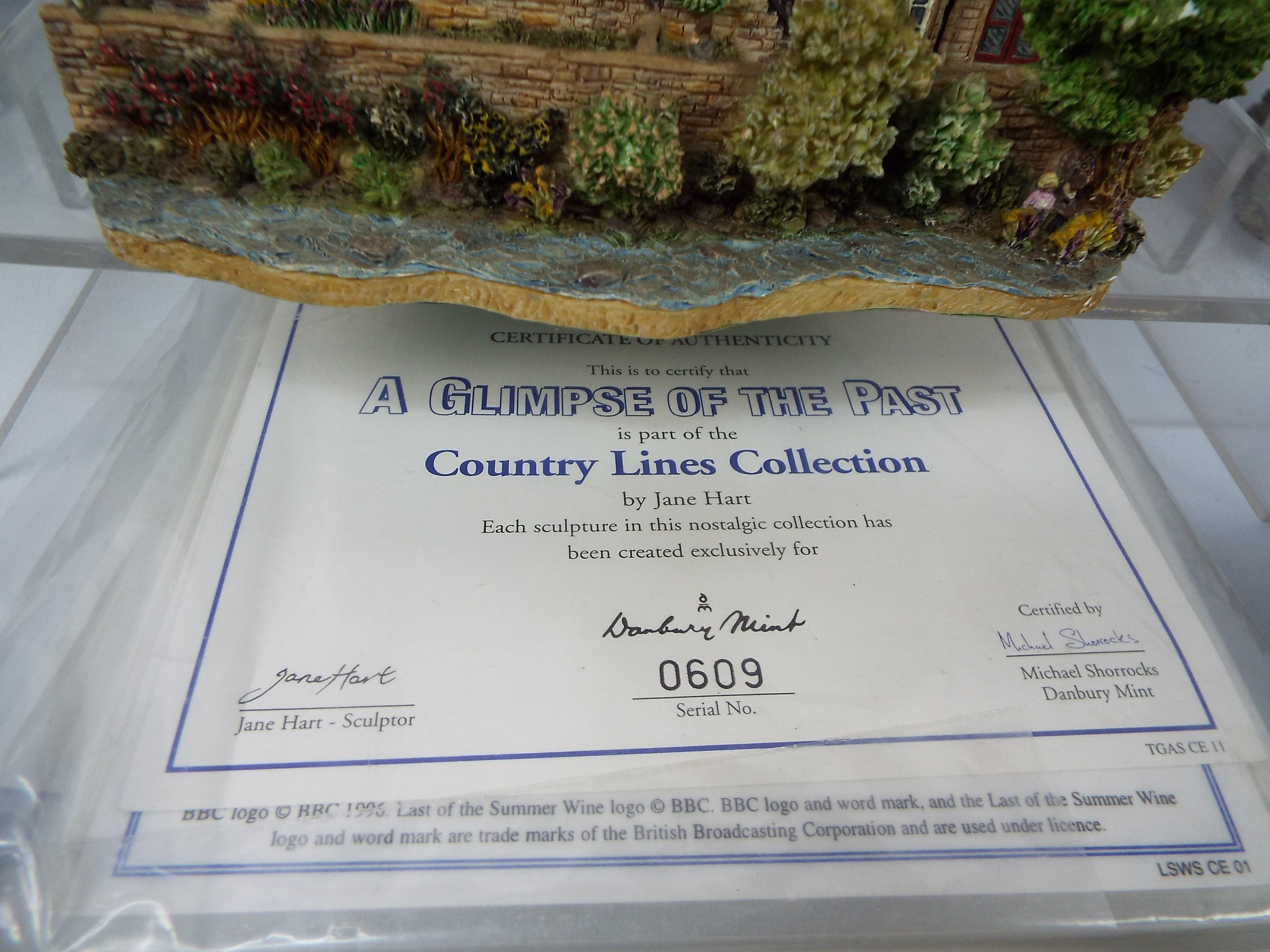 A collection of Danbury Mint and similar cottage models to include Last Of The Summer Wine examples. - Image 11 of 13