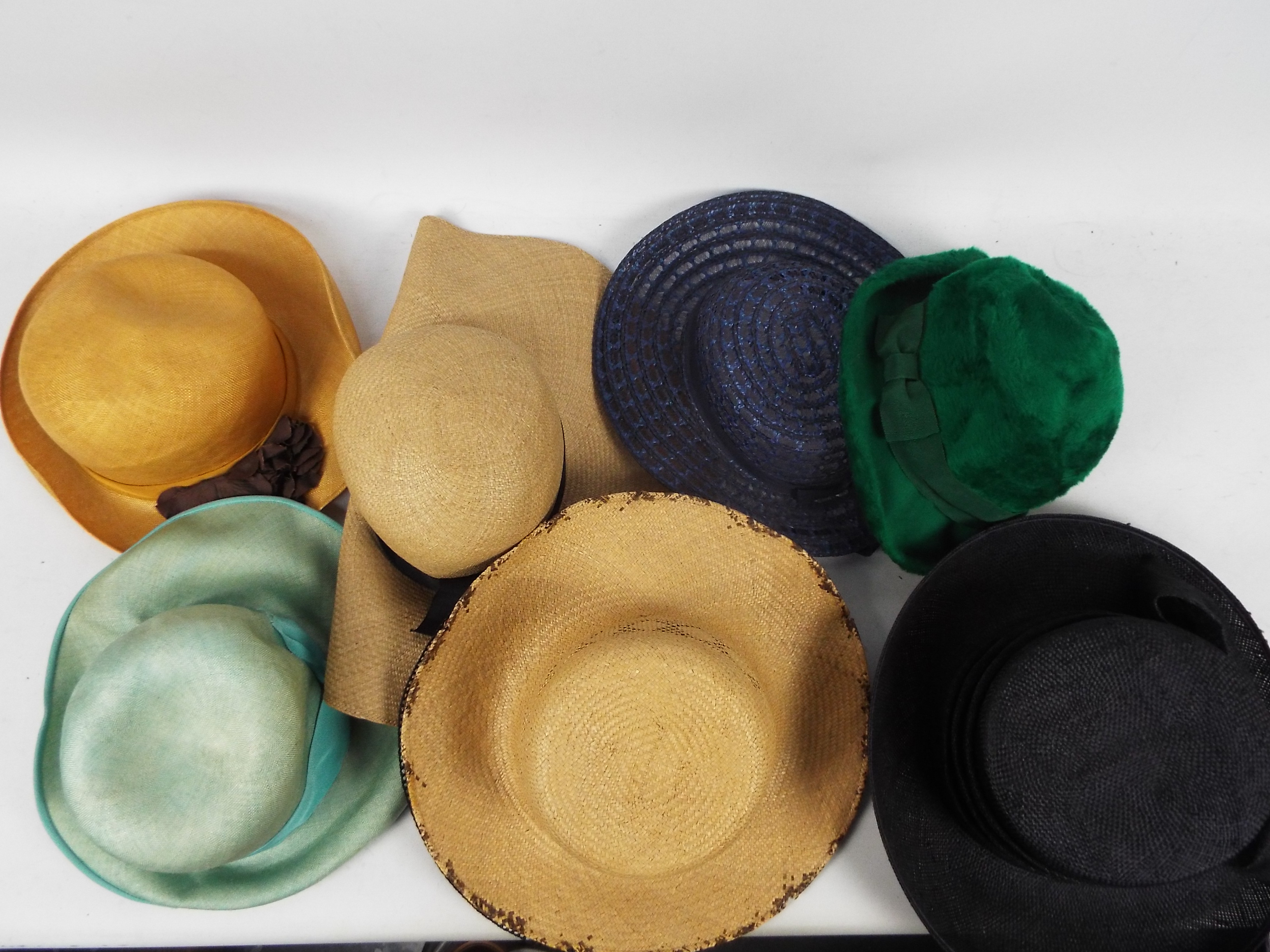 A collection of lady's hats.