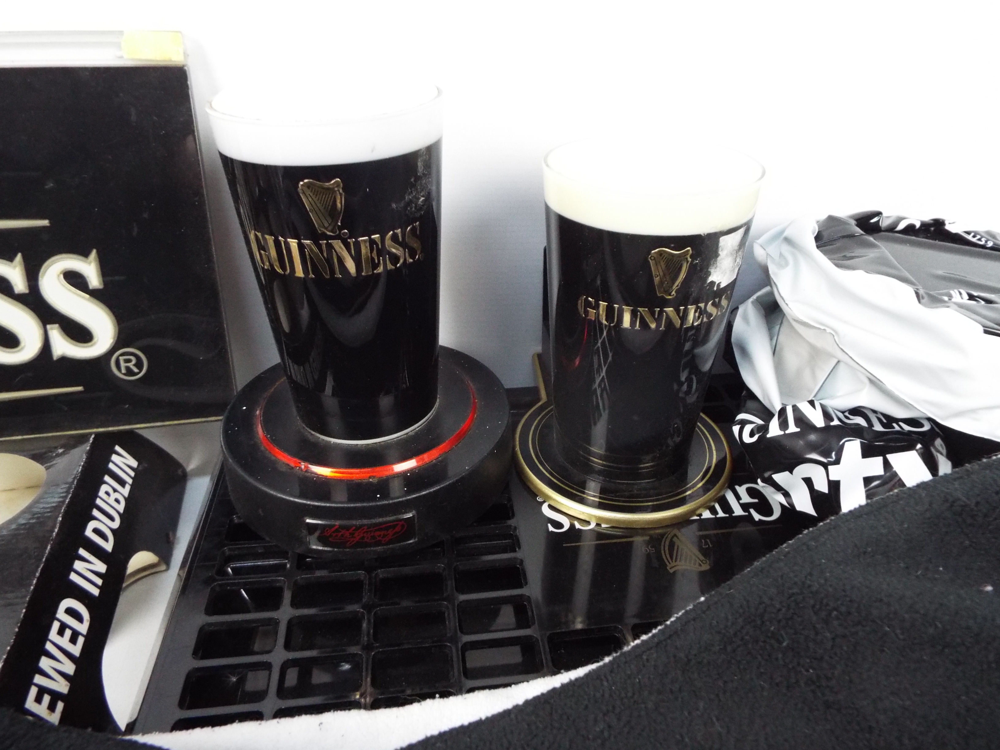 Guinness - Various Guinness branded collectables to include bar top covers, drip trays, inflatables, - Image 3 of 5