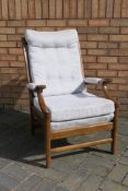 A good quality upholstered open armchair.
