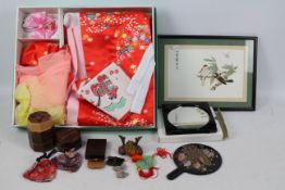 A traditional Japanese clothing set for