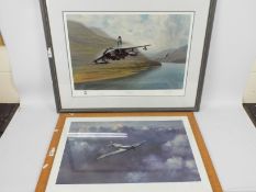 Two aviation related prints comprising F
