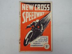 Speedway Programme, New Cross v Champion