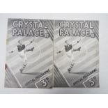 Crystal Palace Football Programmes, Home