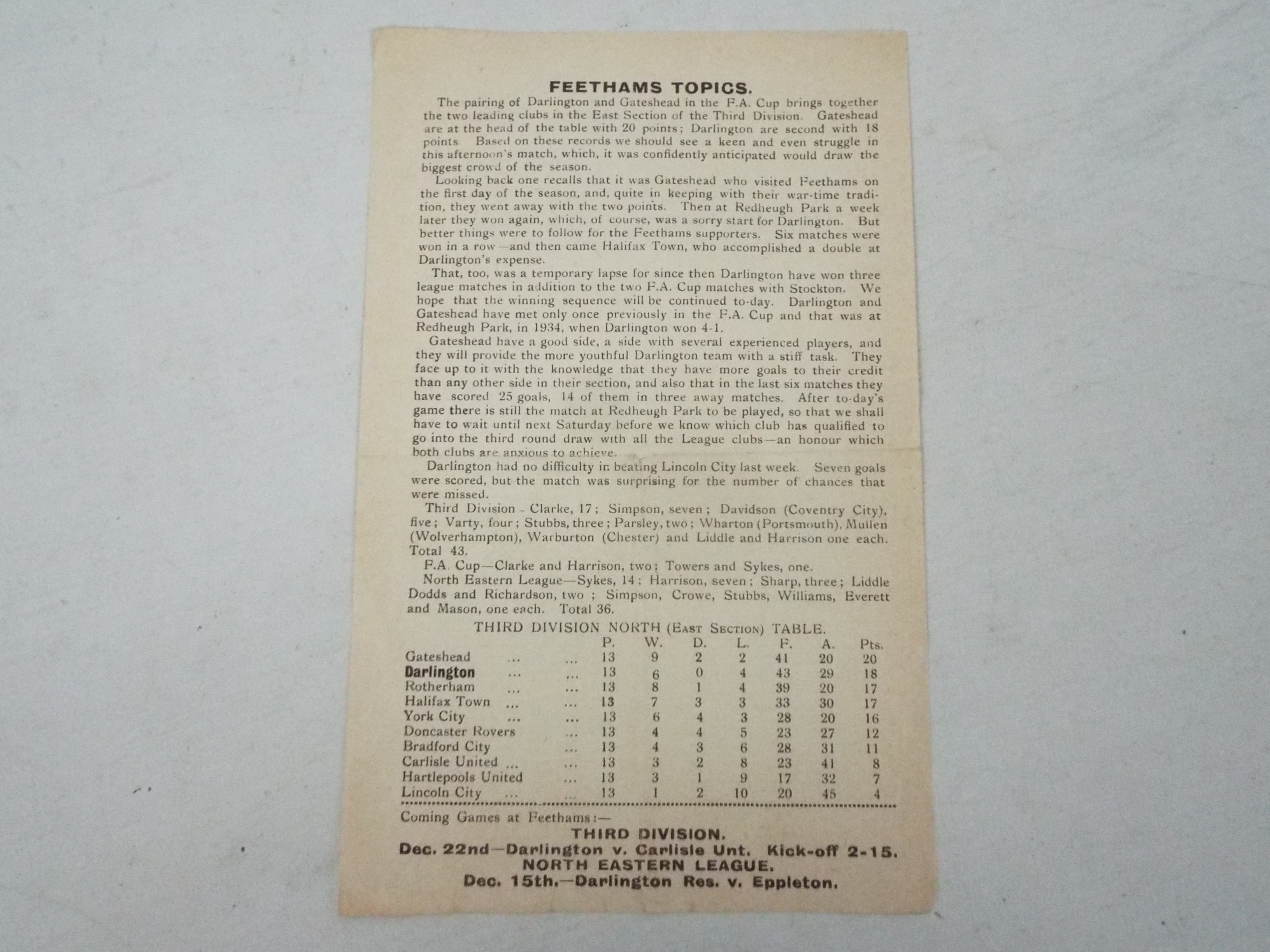 Darlington Football Programme, Home issu - Image 2 of 2