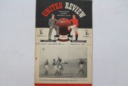 Football Programme, Manchester United v