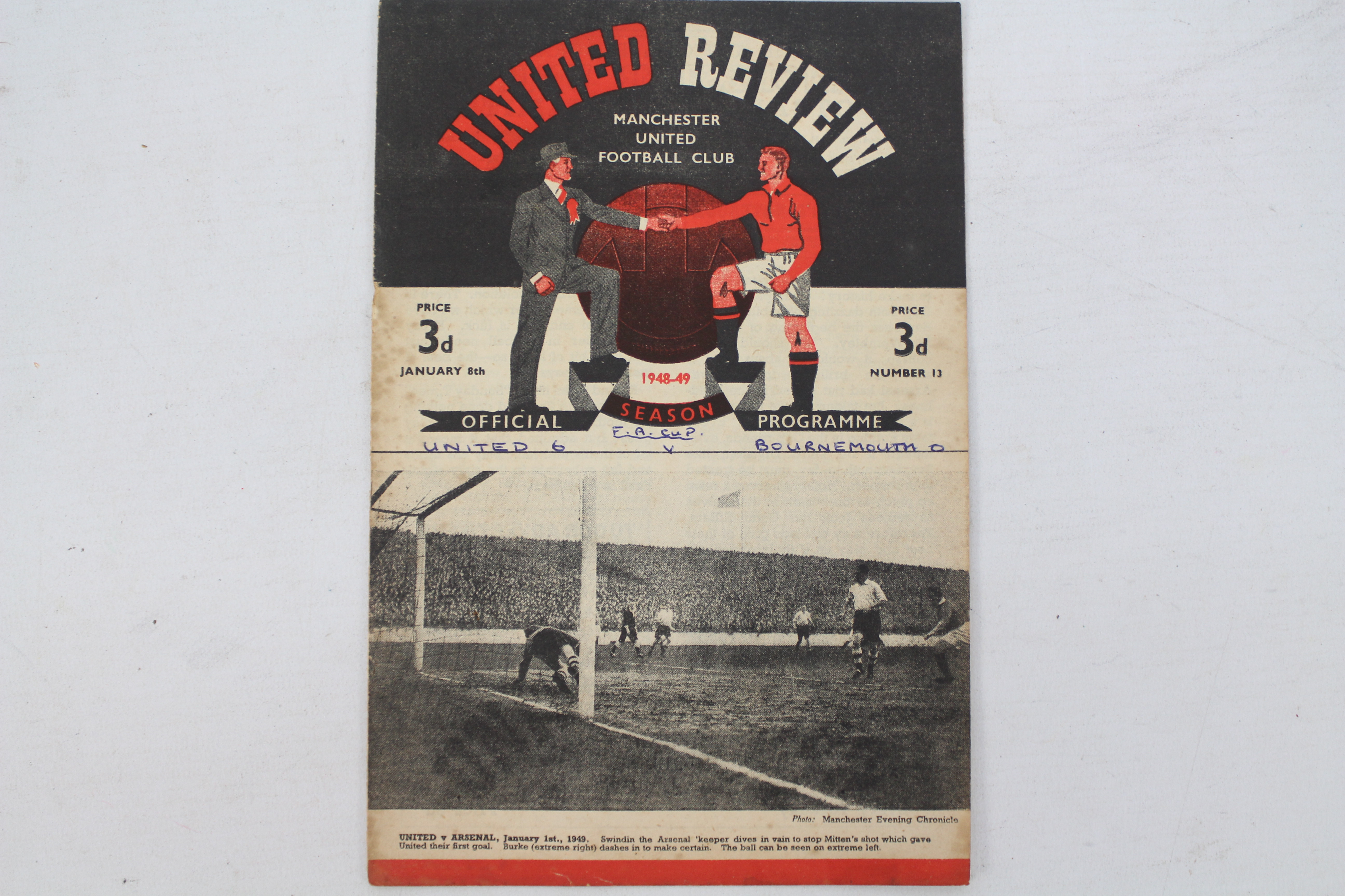 Football Programme, Manchester United v