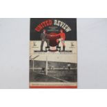 Football Programme, Manchester United v