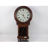 A good mahogany cased drop-dial wall clo