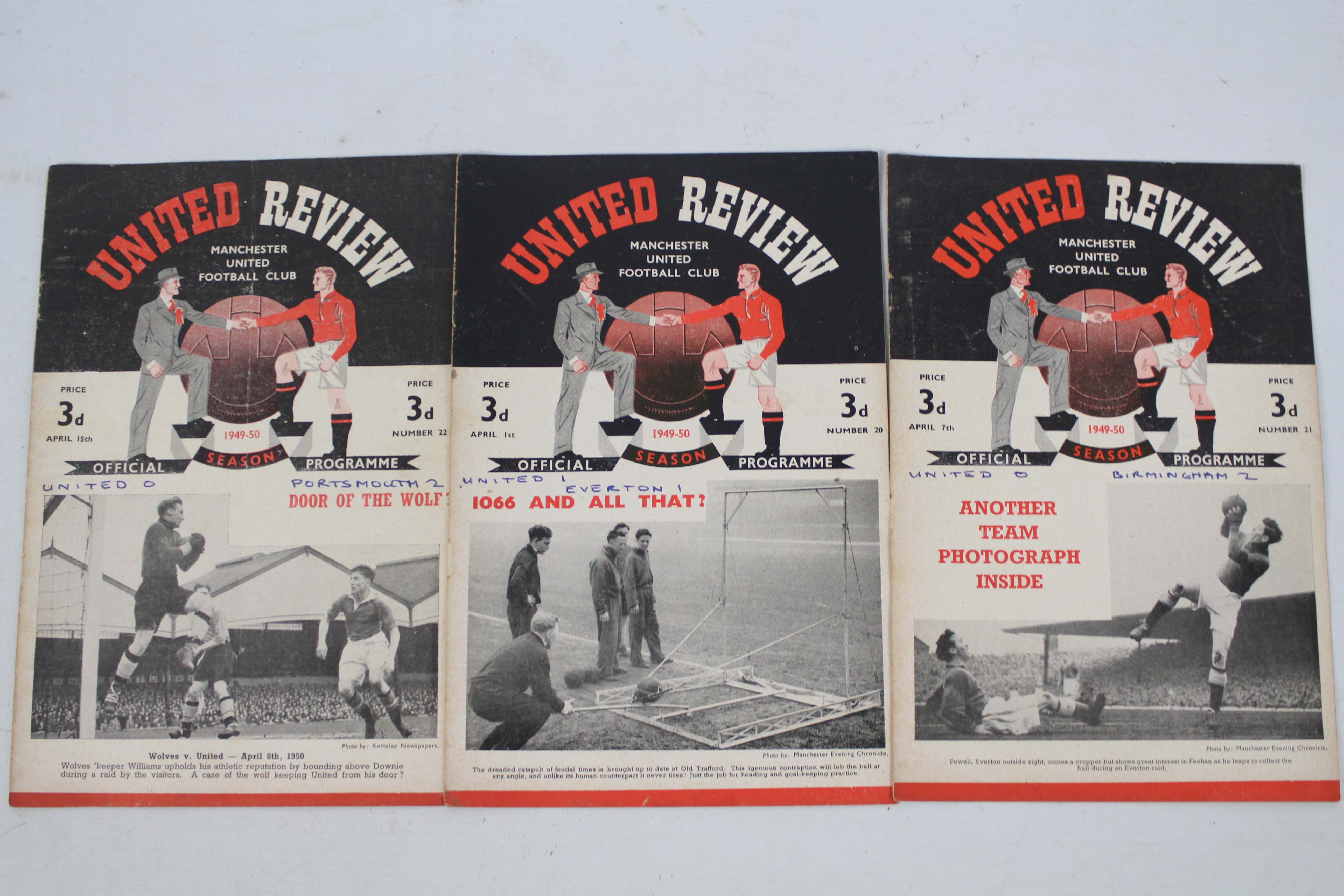 Football Programmes, Manchester United h