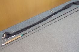 A Daiwa Amorphous Whisker Osprey Trout Special, two piece rod contained in soft case.