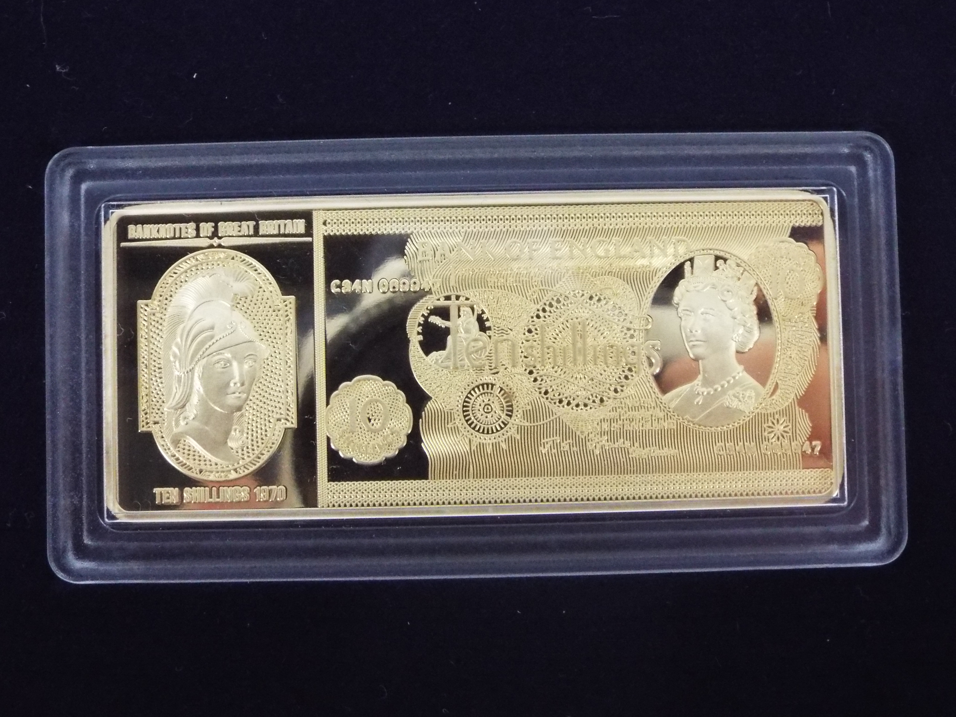 A limited edition, Windsor Mint, 24ct gold plated Banknotes Of Great Britain set, - Image 9 of 9