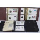 Philately - Two albums of coin covers,