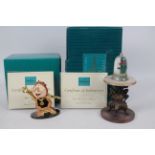 Walt Disney - Two boxed figures / models from Beauty And The Beast comprising The Enchanted Rose