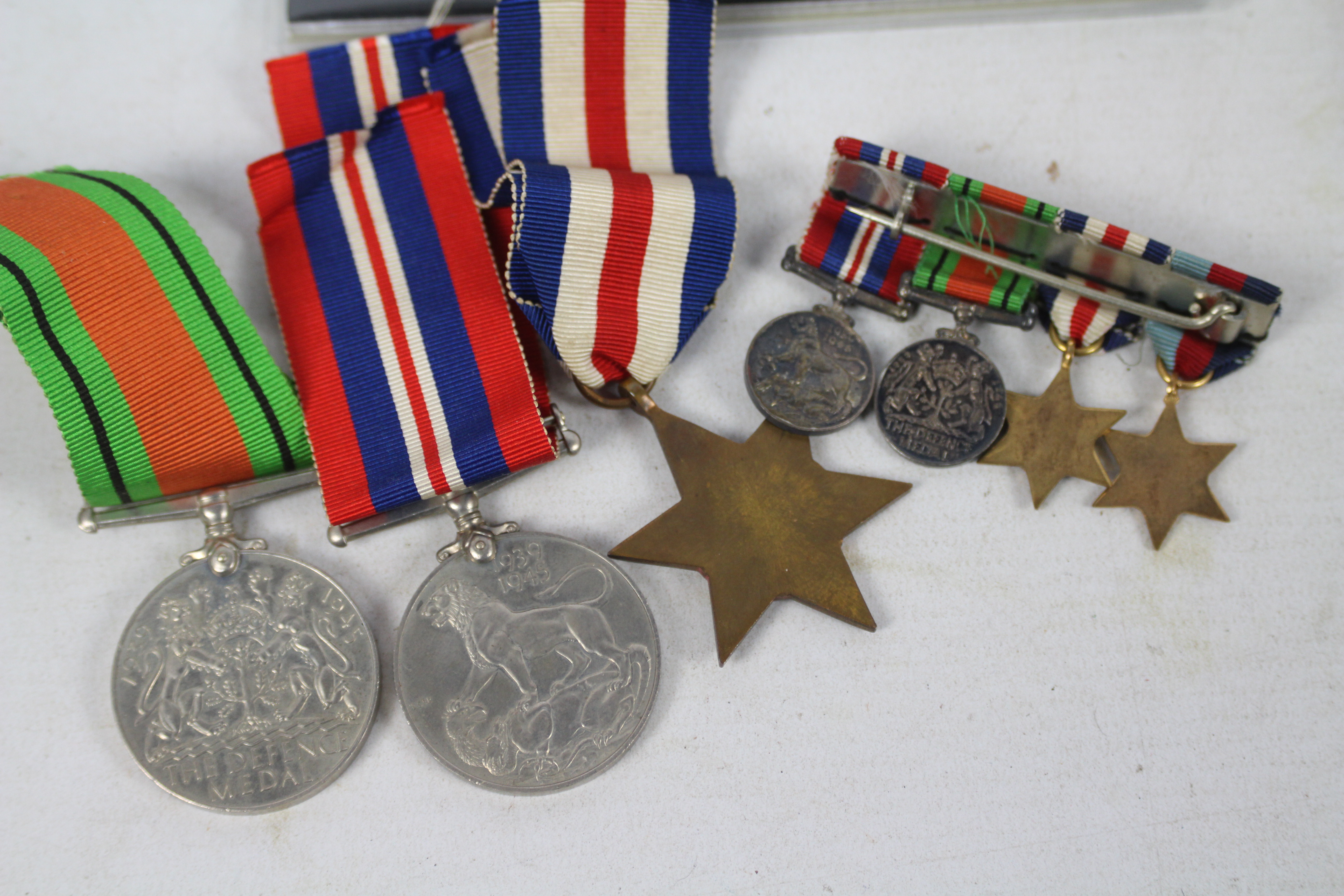 World War Two (WW2 / WWII) trio comprising Defence Medal, - Image 4 of 4