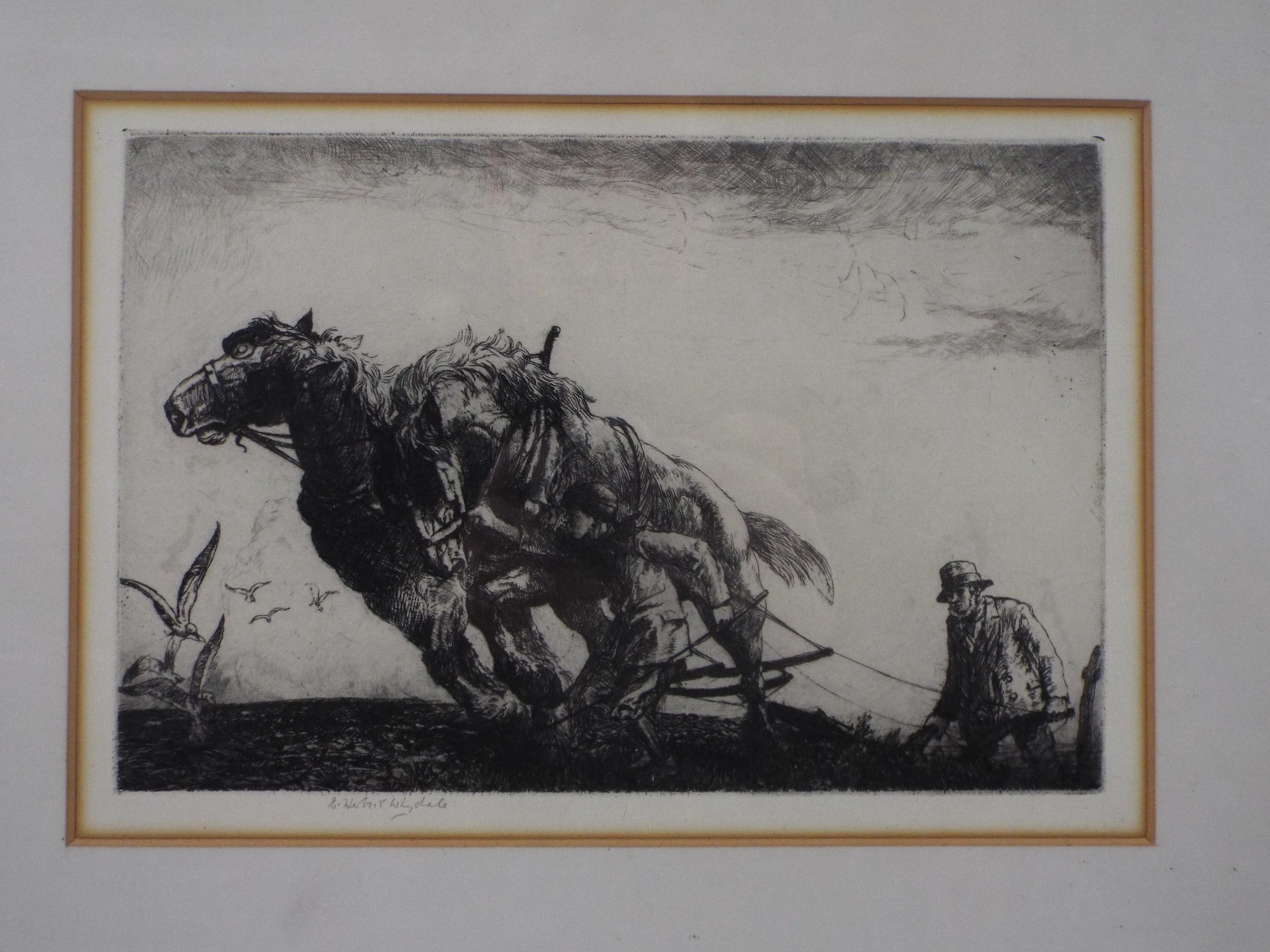 Whydale (Ernest Herbert, 1886-1952) - Three etchings, signed in pencil, - Image 8 of 10