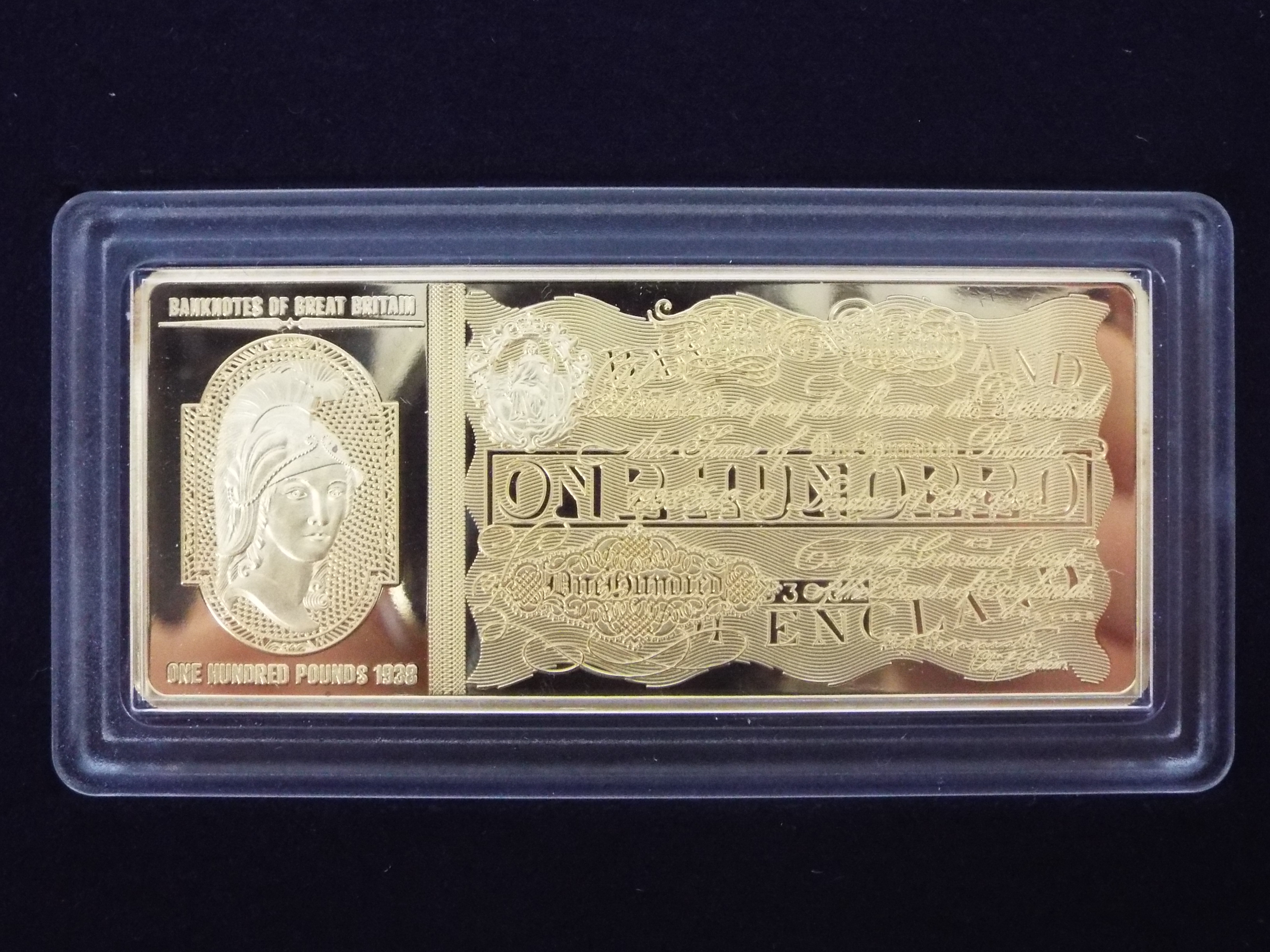 A limited edition, Windsor Mint, 24ct gold plated Banknotes Of Great Britain set, - Image 6 of 9