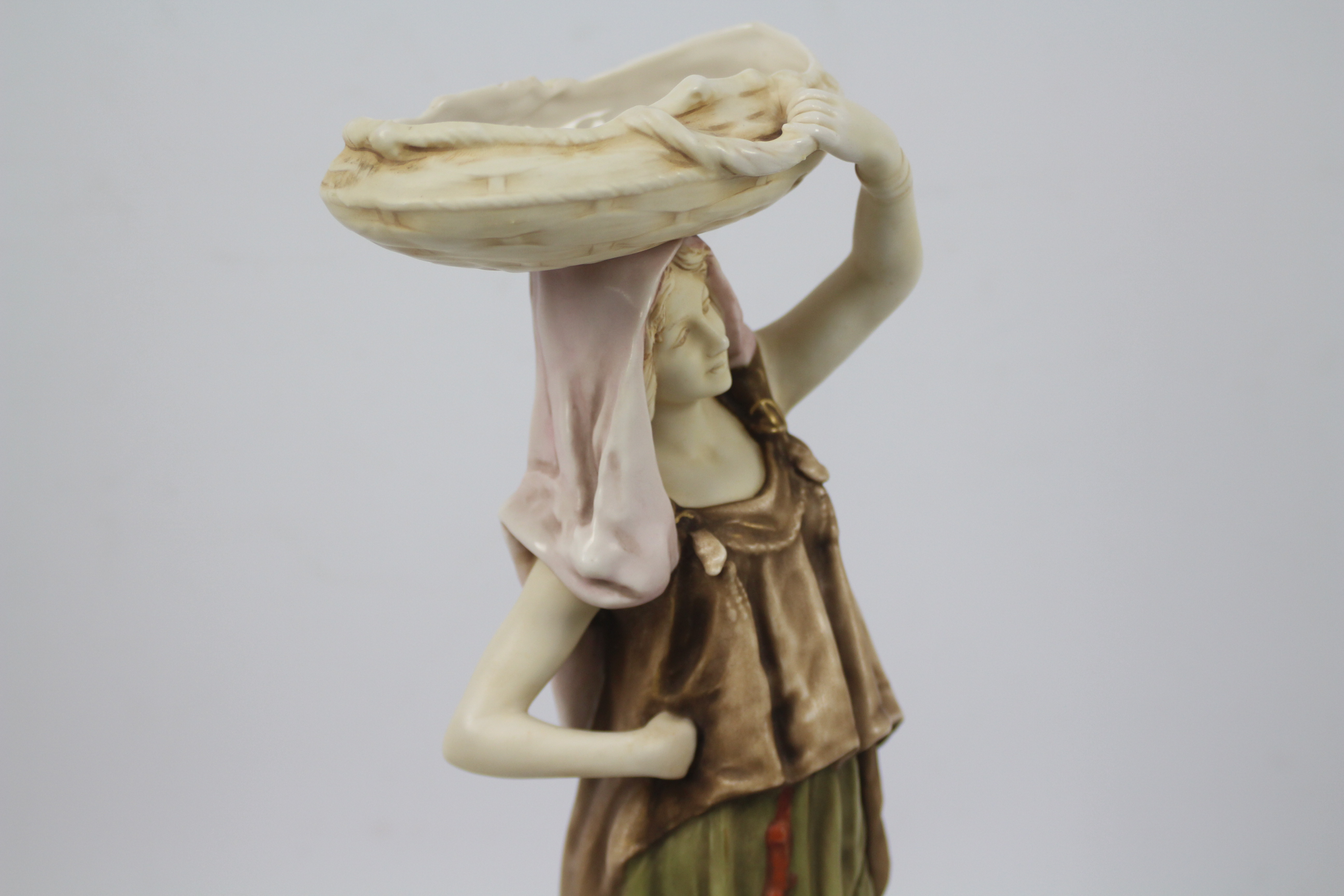 Royal Dux - A figure depicting an Eastern style female water carrier, - Image 6 of 9
