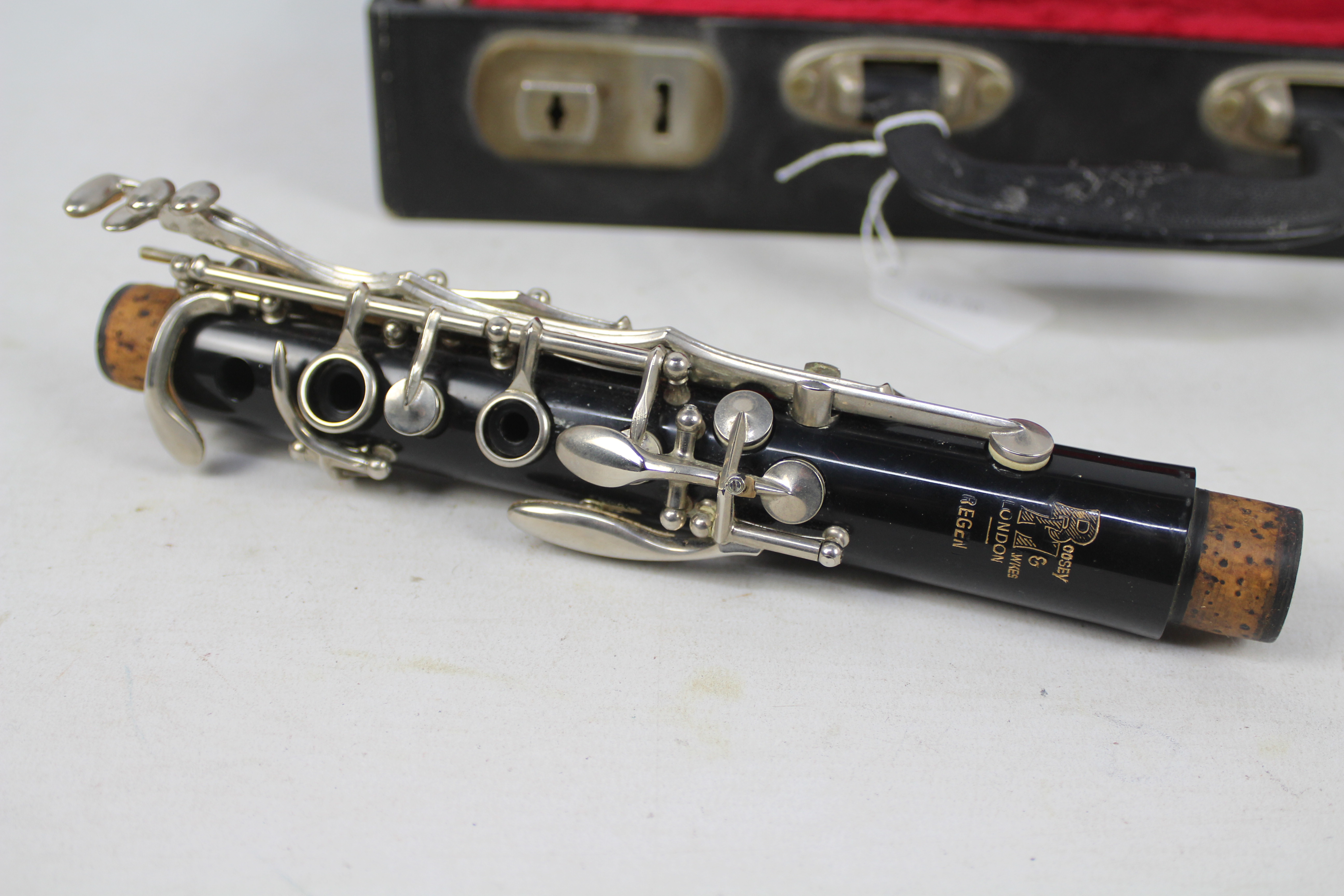 A cased Boosey & Hawkes Regent clarinet, numbered 491572. - Image 2 of 6