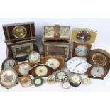 A quantity of clocks to include Metamec, Smiths and other.