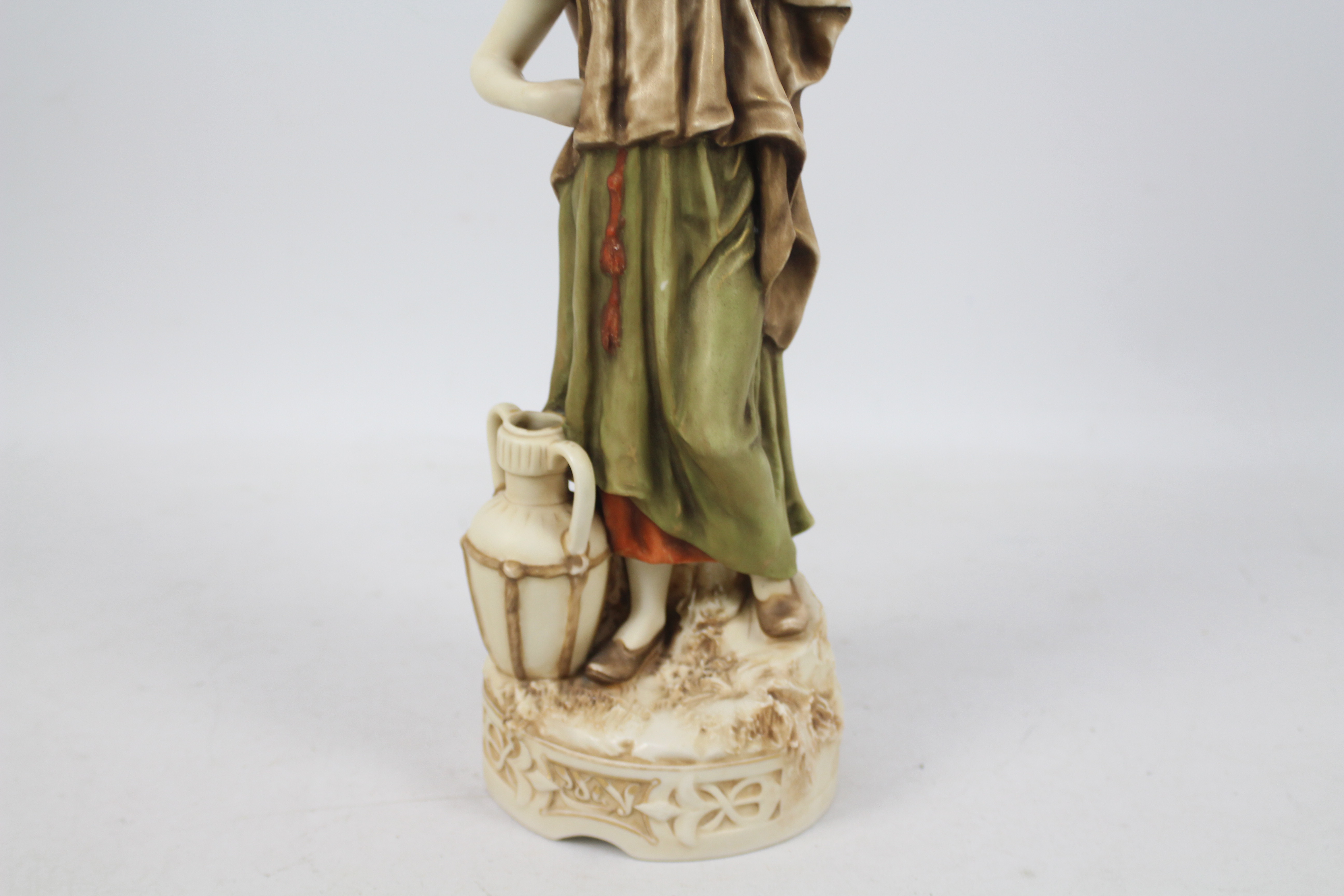Royal Dux - A figure depicting an Eastern style female water carrier, - Image 3 of 9