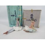 Lladro - Two boxed ballerina figures comprising # 1356 and # 1357, largest approximately 16 cm (h).