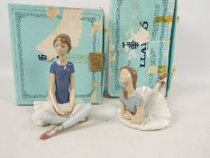 Lladro - Two boxed ballerina figures comprising # 1358 and # 1359, largest approximately 18 cm (h).