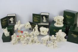 A collection of Department 56 Snowbabies figures / groups, largest approximately 18 cm (h),