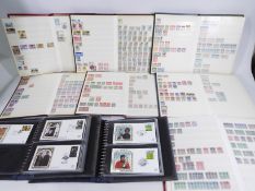 Philately - Various UK and world stamps and two albums of Benham silk covers.