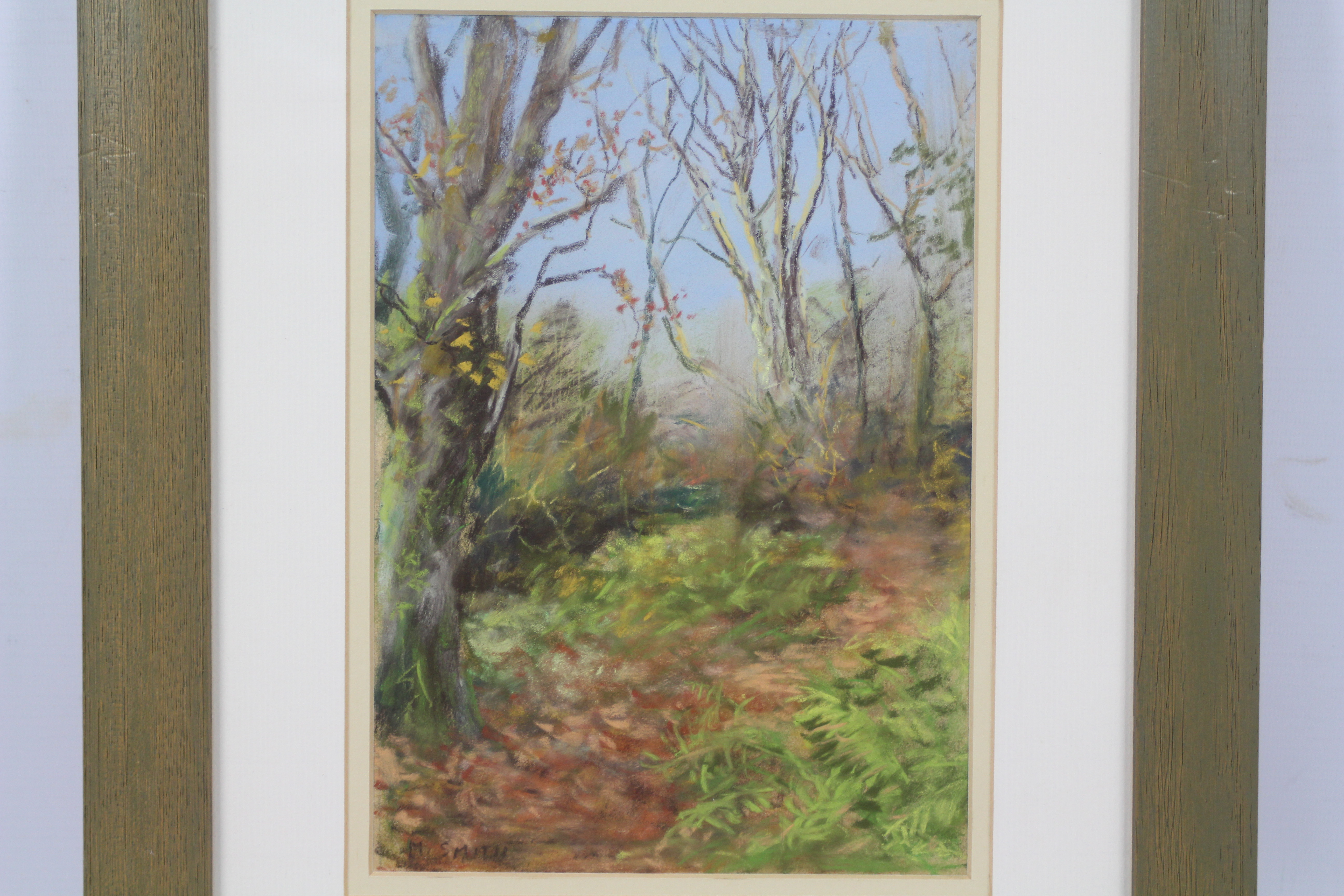 Michael Smith - A framed oil depicting a woodland landscape, signed lower left, - Image 2 of 5