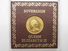 Gold Sovereign - a Queen Elizabeth II gold Sovereign, 1974,