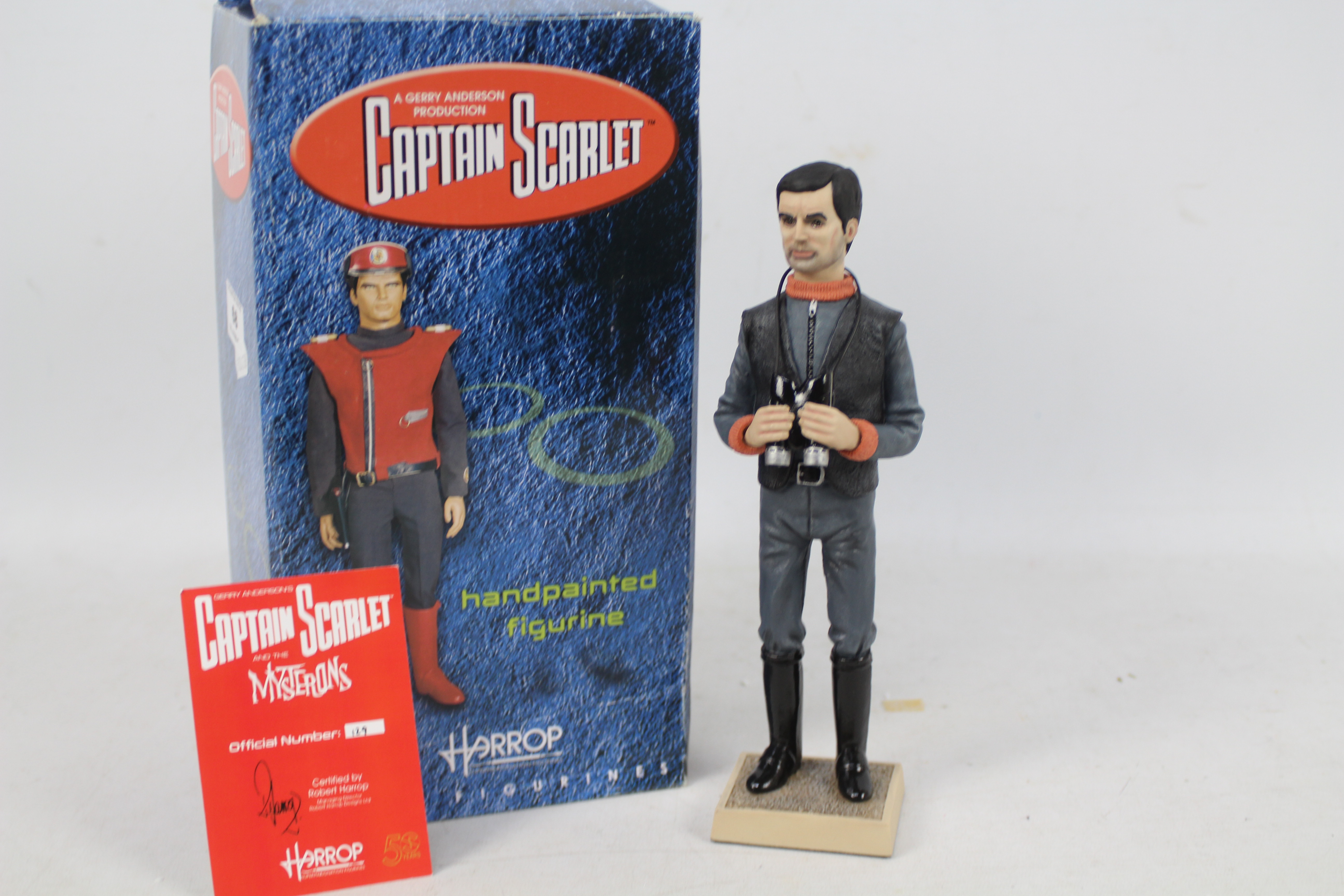 Captain Scarlet - A limited edition Robert Harrop figure of Captain Black from the Gerry Anderson