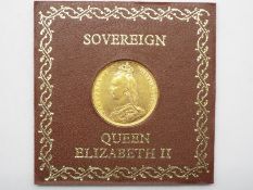 Gold Sovereign - a Queen Victoria gold Sovereign, 1889,