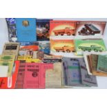 A collection of vintage ephemera / handbooks / advertising material relating to commercial vehicles,