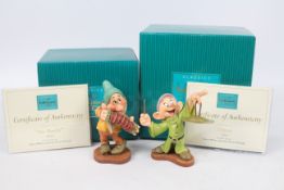 Walt Disney - Two boxed Classics Collection figures from Snow White And The Seven Dwarfs depicting
