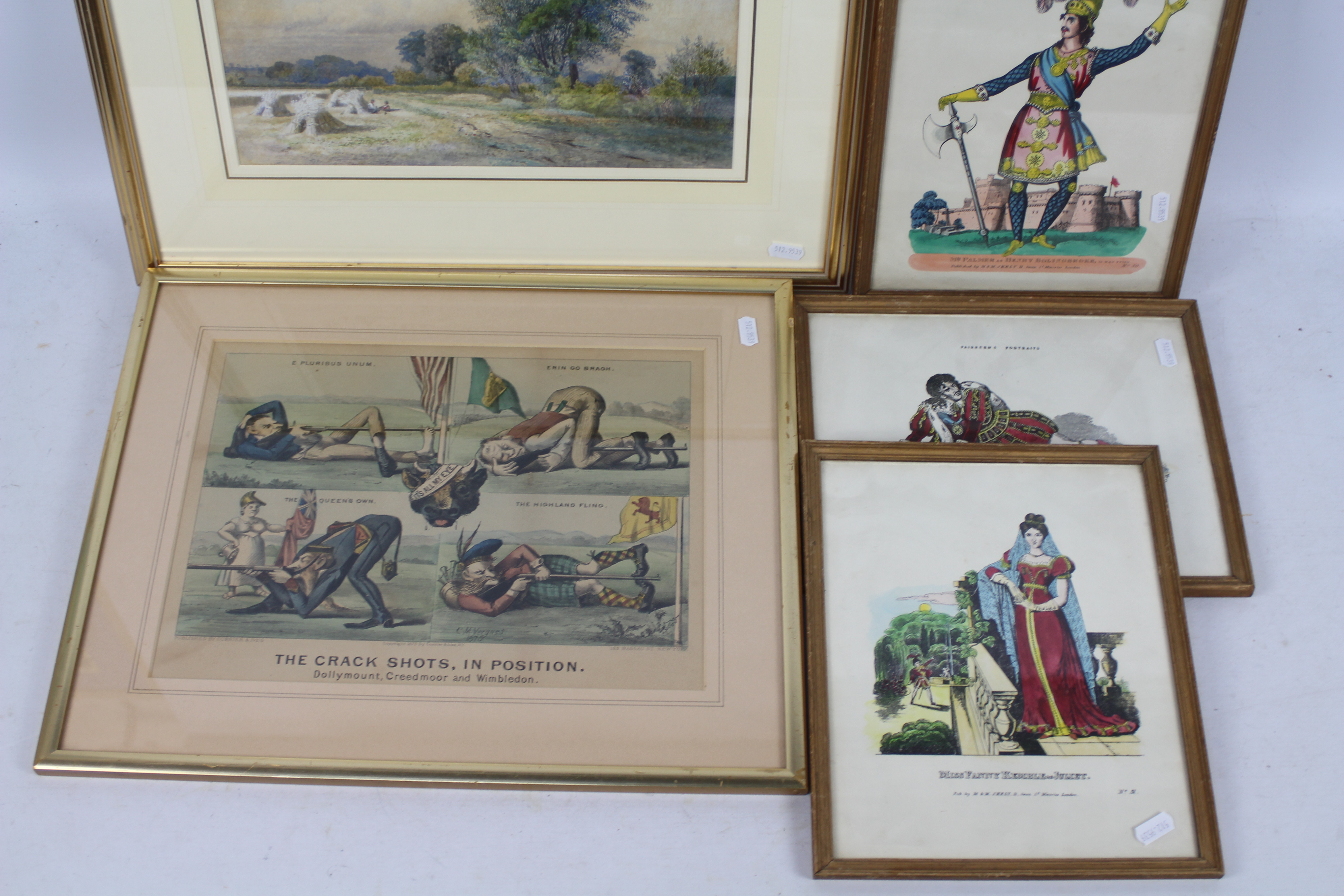 Framed pictures to include a watercolour landscape scene, signed W Wilde, - Image 3 of 5
